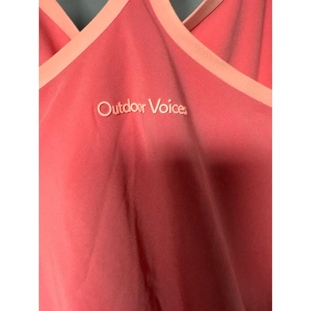 Outdoor Voices Girls Exercise Dress Think Pink Bio Dry Built-In Liner L 10/12